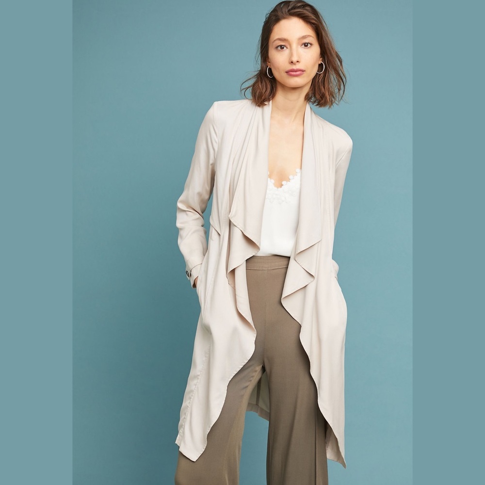 (NWT) Cupcakes and Cashmere Angela Draped Trench